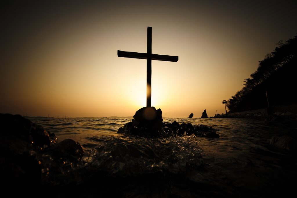Cross on a Beach