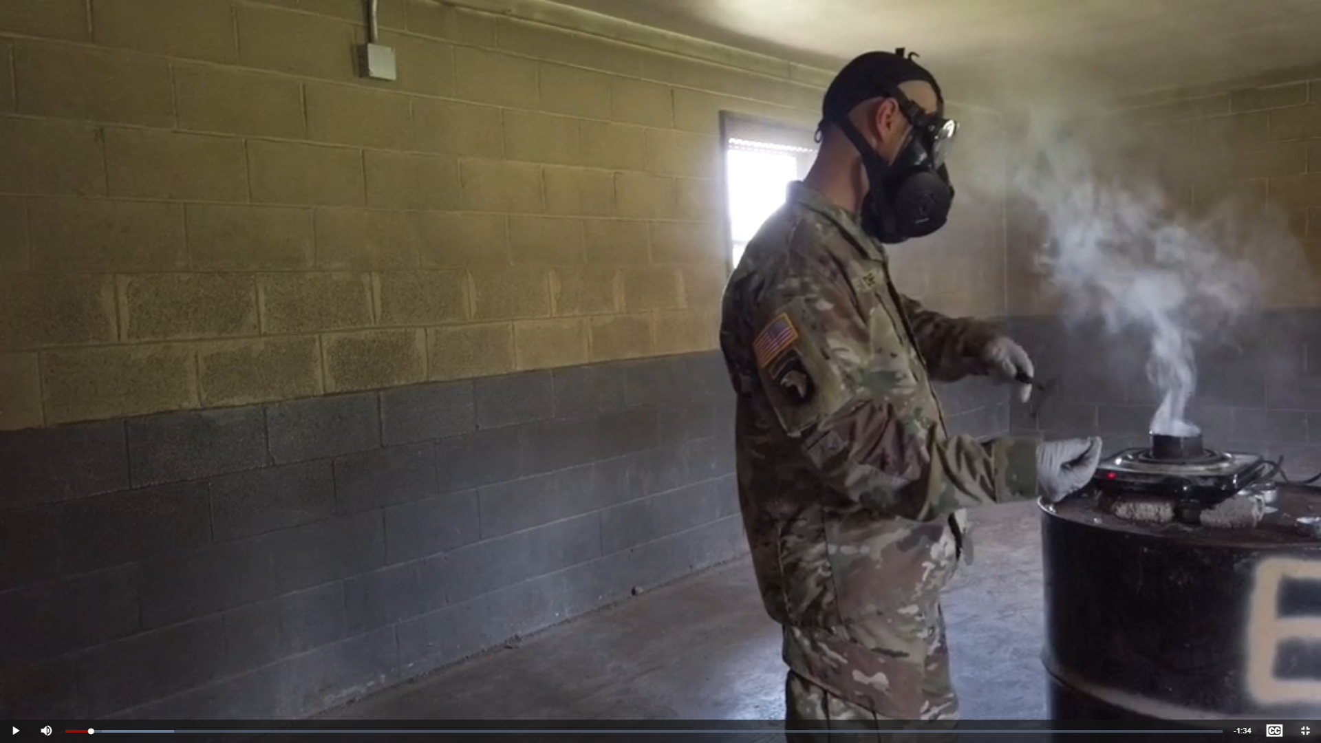 Army Gas Chamber 1st Battalion, 79th Field Artillery at Fort Sill