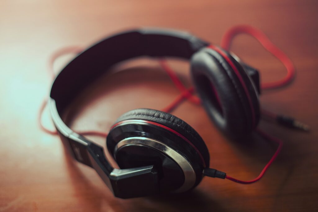 Set of headphones