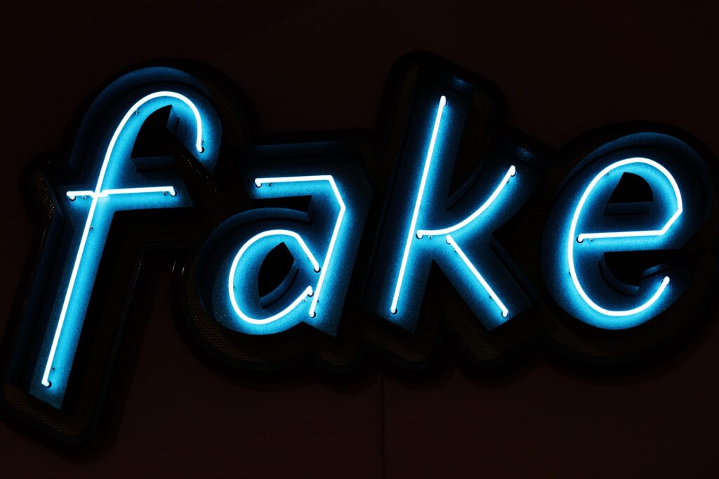 Fake sign